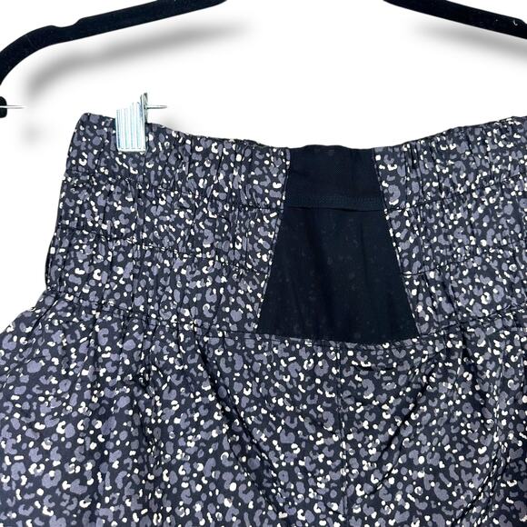 Free People Movement Black Printed Leopard The Way Home High Waist Shorts Medium - Picture 8 of 11
